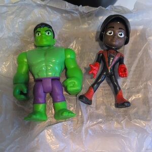 Marvel Green and Purple Action Figures Set Nib